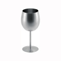 12oz mirror stainless steel goblet champagne glass cup